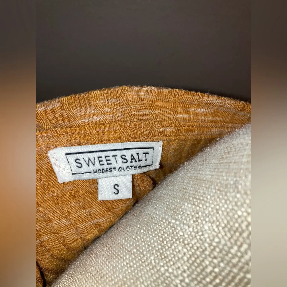 SweetSalt Golden Ribbed Dress - Picture 4 of 6